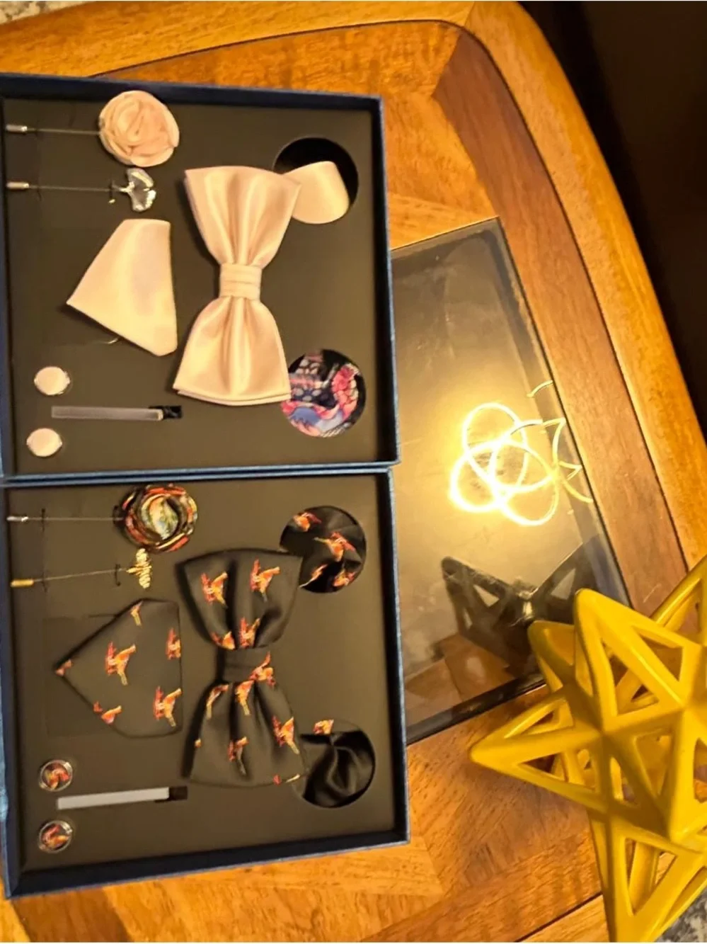 Kids Pink Bow Tie and Accessory Gift Set